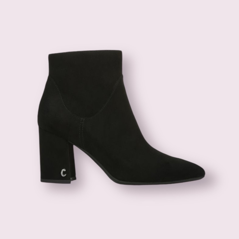 CIRCUS NY BY SAM EDELMAN Hadden Pointy Black Suede Booties women Size 9